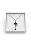 Red Detailed Mystical Figure Gothic Necklace – Dangle Drop Design - 3