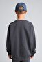 Crew Neck Effect Embroidered Sweatshirt for Boys H9683A826Wn - 5