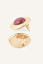 Women's 2-Piece Forged Metal Look Round Earrings I4271Axns - 3