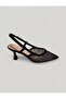 25Y376-3 Black Women's Heeled Shoes - 2