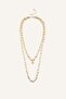 Women's Chain Detailed Double Necklace I1410Axns