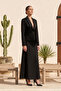 Beaded Detail Jacket Skirt Set 15297 Black - 3