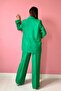 Green Double Button Jacket and Trousers Set - 6
