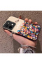 Vivo Y28 Compatible Silicone Edge Hard Back Case Couple Phone Case with Floral Pattern - 2