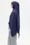 Naia Jacquard Shawl Chain Pattern - Navy Blue - 2