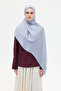 Italian Jacquard Shawl Checkerboard Pattern - Silver
