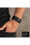 Men's Black Leather Bracelet – Braided Design, Adjustable Snap Closure, Gift Boxed