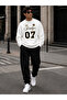 Unisex Brooklyn 07 Printed Oversize Bottom - Top Tracksuit Set