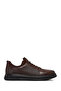 Men's Brown Lace-Up Leather Sneaker Wm720004Db