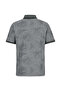 Polo Collar Regular Fit Patterned Pocket T-Shirt - 2