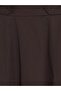 Rmz Gi̇yi̇m Farkiyla Waist Drawstring Gabardine Flared Skirt - 7