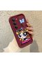 Redmi 15 5g Compatible Case Camera Protective Cartoon Pattern Maroon Lover Couple Silicone Phone Case - 3