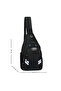 4901 Waterresistant Reflective Crossbody Chest and Mini Backpack - Black (Body Bag) - 2