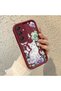 Samsung Galaxy A16 Compatible Case Camera Protective Case with Cat Design Burgundy Dear Couple Silicone Phone Case - 2