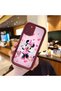 Samsung Galaxy A31 Compatible Case Camera Protector Minnie Pattern Burgundy Lover Couple Silicone Phone Case