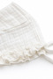 3 Piece 100% Cotton Muslin Ecru Heart Printed Double Breasted Hospital Discharge Set 0-3 Months - 5