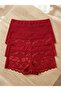 Lace Comfortable Cut 3-Piece Women's Boxer Set Panties