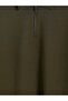 Özmarka New Season Khaki Polo Collar Men's Sweatshirt - 6