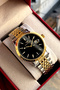 Men's wristwatch steel band 2 years warranty waterproof boxed - 2