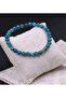 Boxed Both Bracelet and Prayer Beads, 33 Pieces, 6 mm Apatite Natural Stone with Flexible Wire.