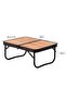 60CM Foldable Camping Table Portable Low Picnic Table Compact Outdoor Table for Beach BBQ Fishing Travel - 4