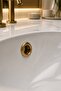 Mat Gold Sink Overflow Ring Mat Gold Sink Drain Stopper 1 Piece - 4