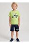 Boy's Printed Cotton Shorts Set