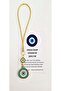 Gift-Ornament with Evil Eye Beads, Drop Model Rear View Mirror Ornament - Water Green