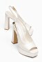 Platform High Heel Wedding Dress Shoes - 5