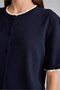Regular Fit Crew Neck Buttoned Textured Knitwear Basic Cardigan H1289Ax26Au - 4