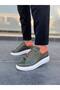 Zrk-Dx3 Premium Genuine Leather Khaki Casual Men's Sneaker - 4