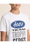 Senior Boys White Foil And Puff Print T-Shirt - 3