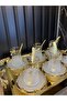 Decorative Tea Cup Set Tea Presentation Set with Tray - 4