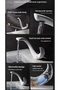 Bathroom Sink Faucet Waterfall New Modern Design White Color Imported with 7 Years Warranty - 3