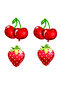 Best Cherry and Strawberry Figured Foil Balloon Set