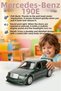 Mercedes-Benz 190E! Metal 1:36 Pull-And-Release Mechanism Toy Car with Lights and Sounds, Doors Can Be Opened