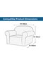 Soft Welsoft Elastic Single Seat Cover Non-Slip Flexible Washable Armchair Seat Cover - 2