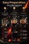 Coffee Blend High Caffeine Coffee Mix with Taurine, L-Theanine and Vitamin Support 30 Sachets - 5