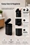 Pedal Trash Can 5 Liter Inner Bucket Bathroom Trash Can with Lid Black - Titan 7005 - 5