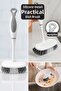 Hangable Kitchen Brush - Silicone Detail Dishwashing Sink Cleaning Brush