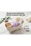 4-Piece Bath/Care Set with Miniature Bathtub - Scrubbing Pouch, Bath Loofah, and Pumice Stone - 4