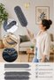 Professional 3-Piece Full Set Magnetic Anti-Static Dust Mop Bendable Microfiber Dust Collector - 2