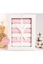 Set of 6 Pink and White Newborn Baby Mouth Wipes