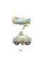 Retro Colors Airplane Police Car Foil Balloon Set