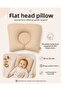 Baby Flat Head Pillow Newborn Head Support Cushion 33X23 cm - 3