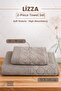 Lizza |   2-Piece Bath Towel Set |   Towel |   Bath Towel I Hammam Set I Dowry Towel |   (70 X 140 cm - 50 X 90 cm)