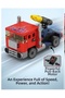 84 Pieces Ctiy Compatible Building Block Tow Truck Set Construction Toy with Pull and Drop Car for Ages 6+ - 4