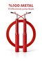 Premium 100% Steel Adjustable Jump Rope Red - 2