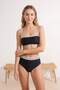Color Block Ribbed Bralette Covered High Waist Regular Bikini Set Tbess26Bt00204 - 2