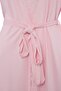 Pembe Kuşaklı Dantelli Viskon Örme Sabahlık THMSS22SB0006 - 6